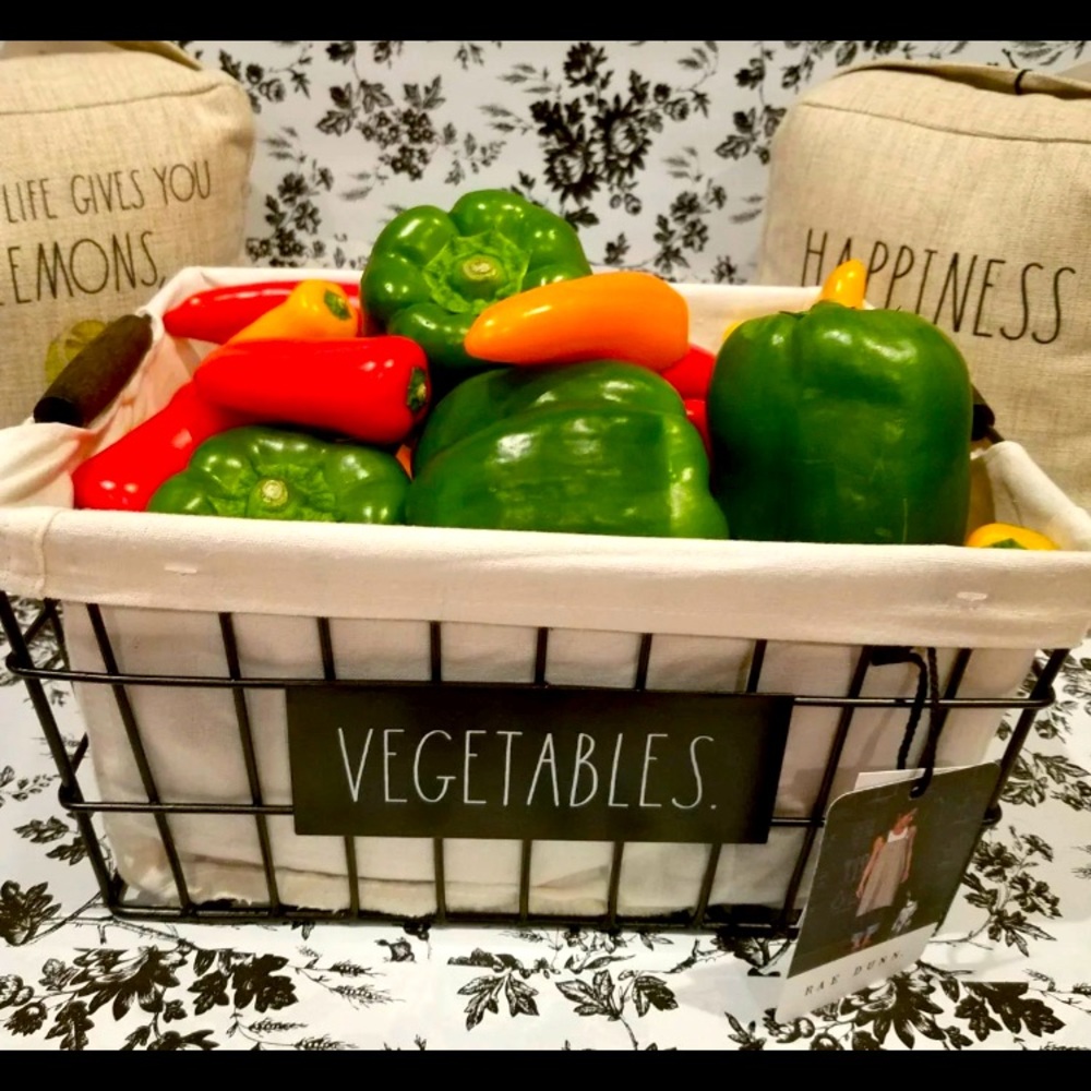 Rae dunn vegetable basket NWT storage/organize